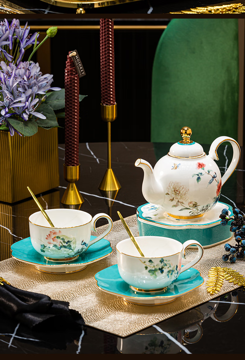 Divine Petal Infusion: 12-Flower Goddess Coffee Set in Luxury Gift Presentation