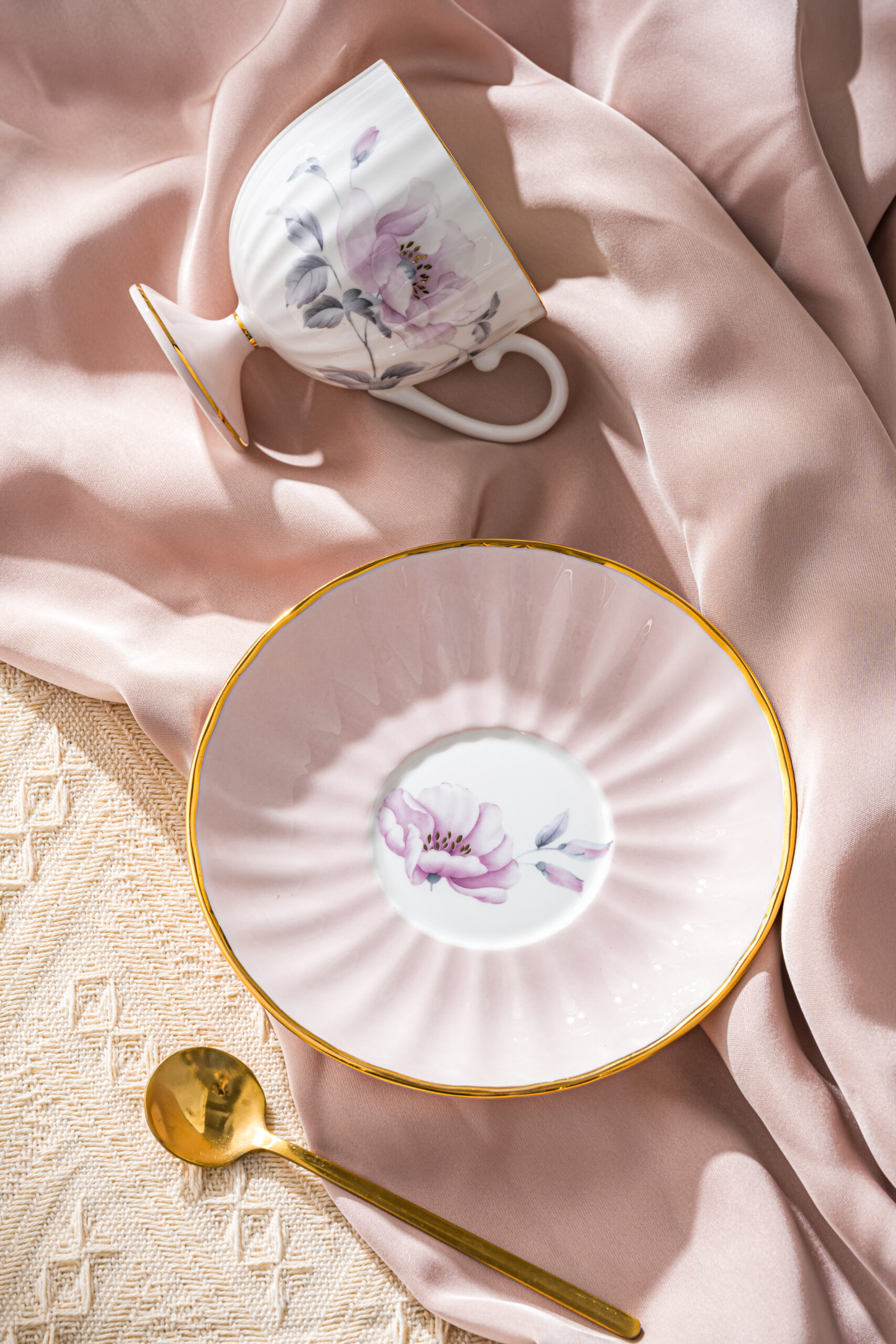 Zishi Premium Fine Bone China High-Foot Coffee Cup & Saucer Set – Elegant Art Deco Inspired Design, Lightweight Yet Durable, Ideal for Luxury Gift, Daily Coffee/Espresso Enjoyment, Restaurant & Home Use - Image 14