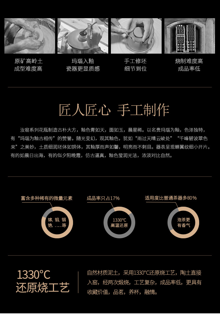 Celestial Ru Ware Sky-Blue Coffee Cup & Saucer – Ruyi Scroll & Grass Motif (Authentic Gongyi Kiln Heritage) - Image 3